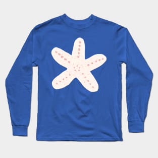 Starfish on Coral Background Long Sleeve T-Shirt